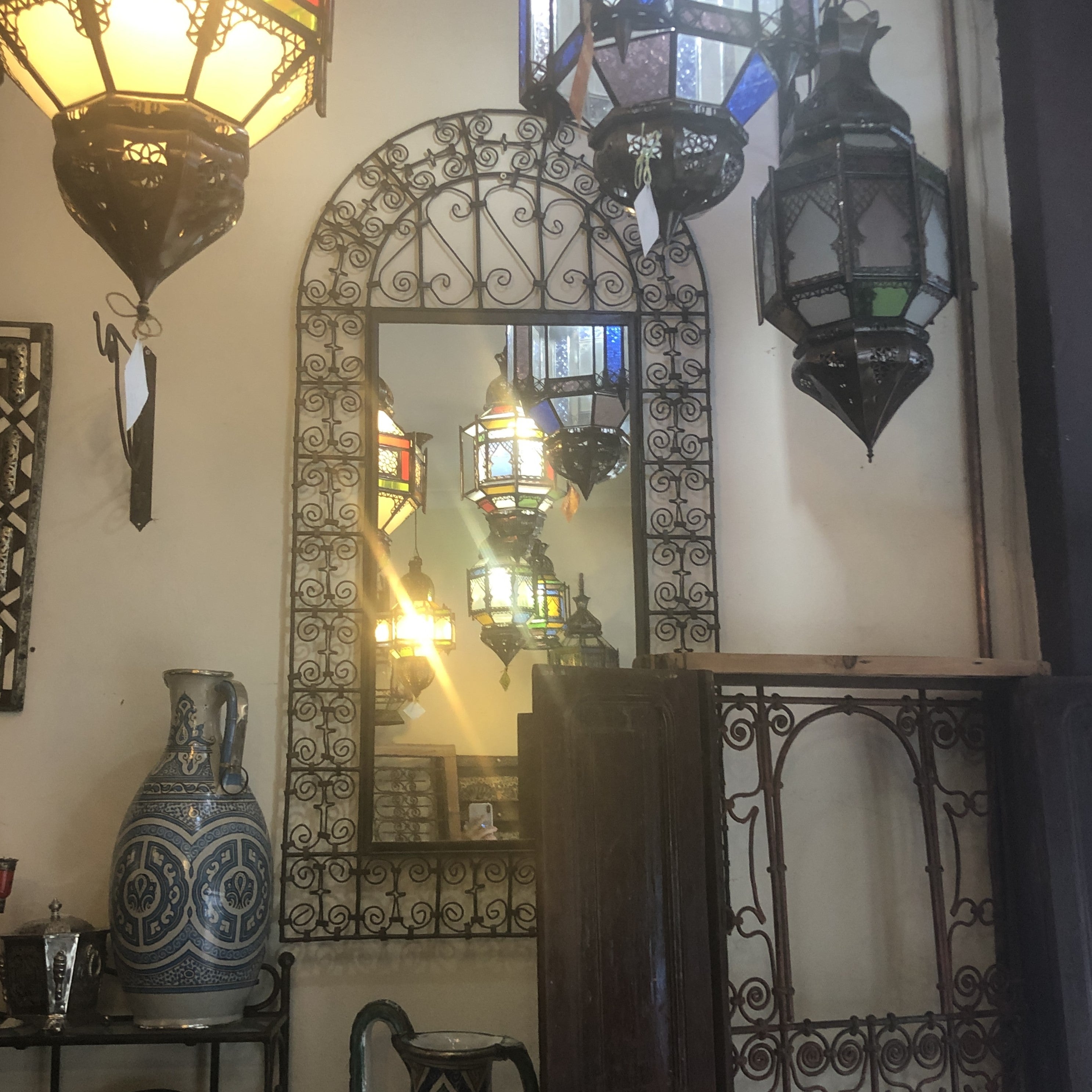 Moroccan Ironwork Mirror