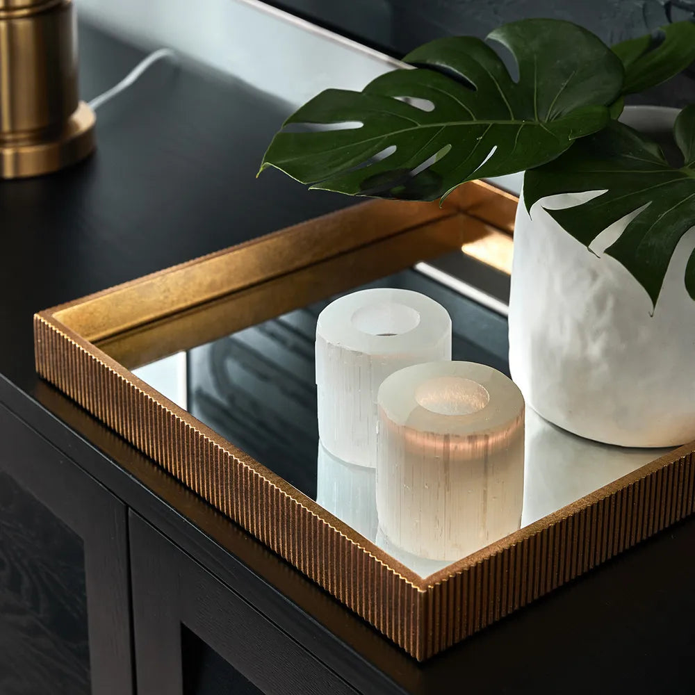 Miles Mirrored Tray Range in Gold