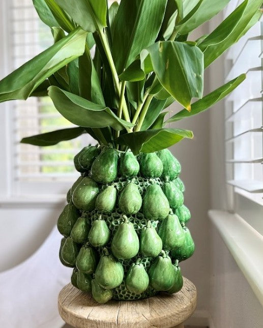 Mode Pear Vase in Green