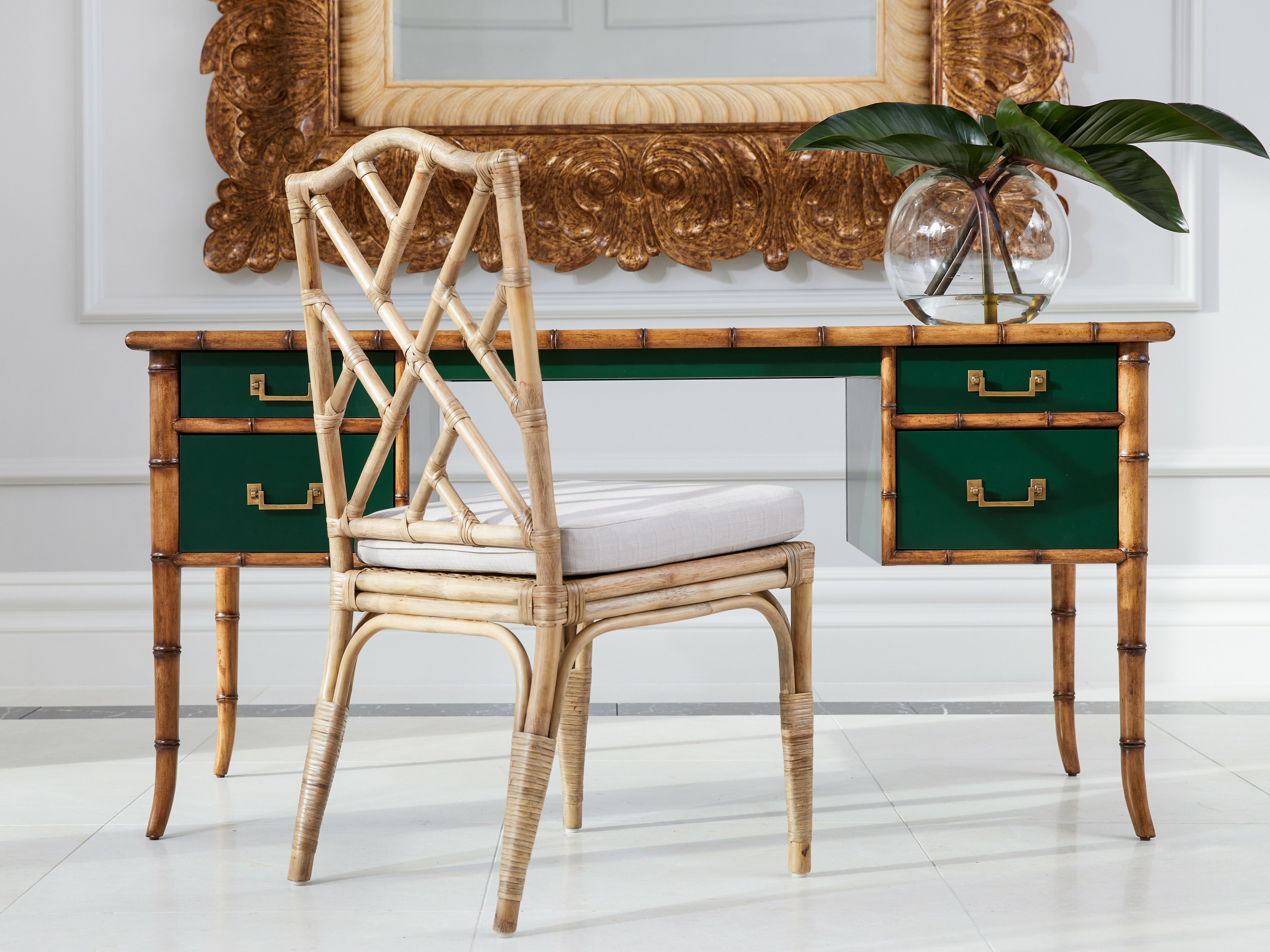 Ming Rattan Dining Chair