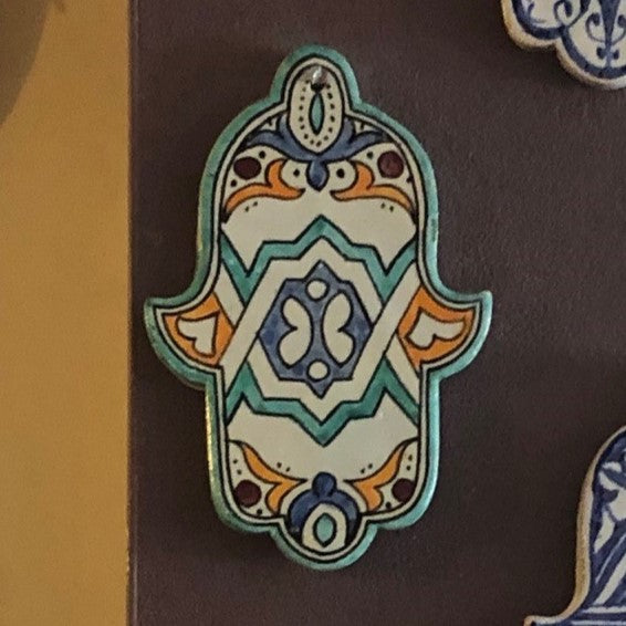 Moorish Fez Hamsa Wall Plaque