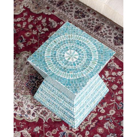 Morocco Shell Stool Side Table