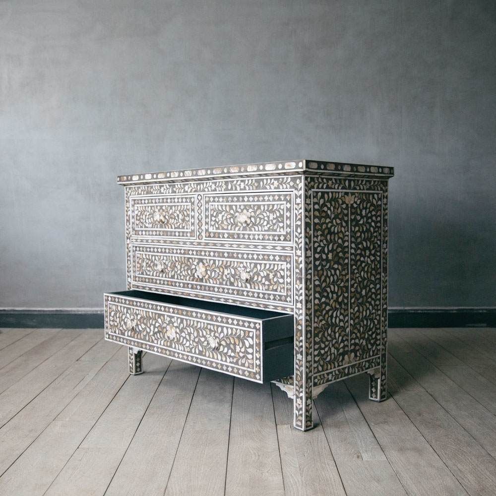 Classic Mother of Pearl Chest of Drawers