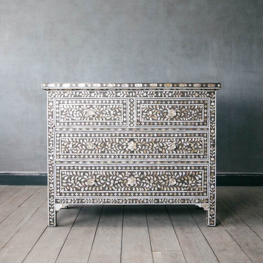 Classic Mother of Pearl Chest of Drawers