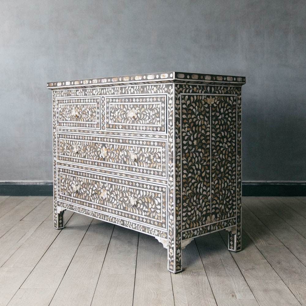 Classic Mother of Pearl Chest of Drawers