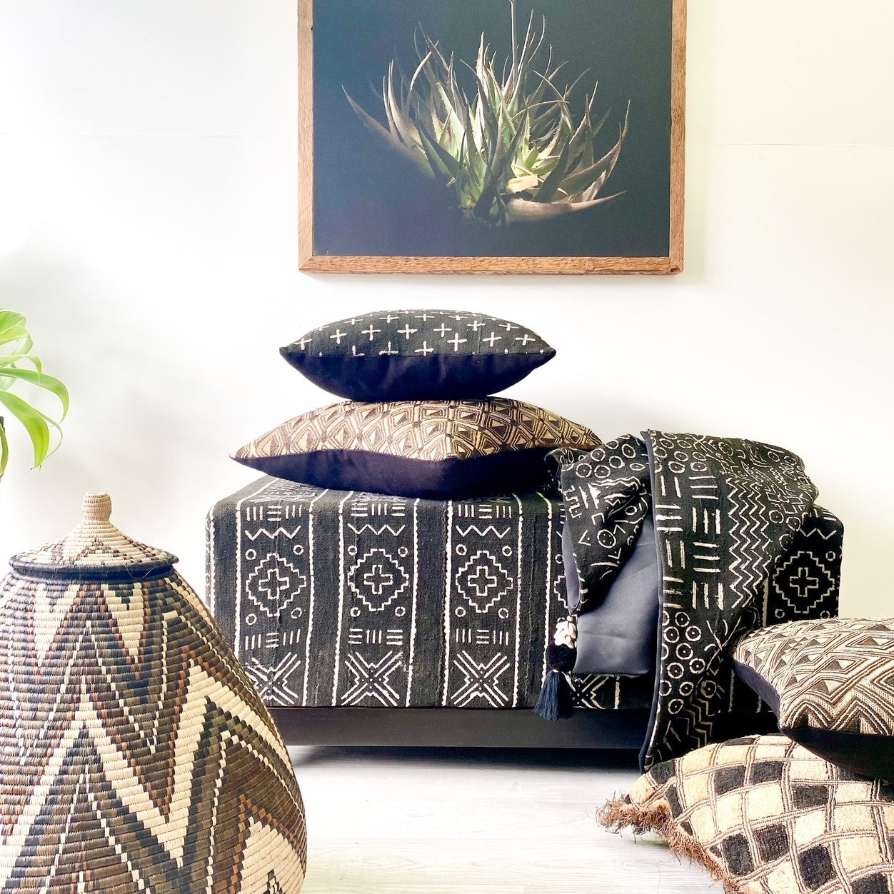 Mudcloth Ottoman