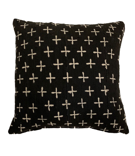 Mudcloth Cushion in Black