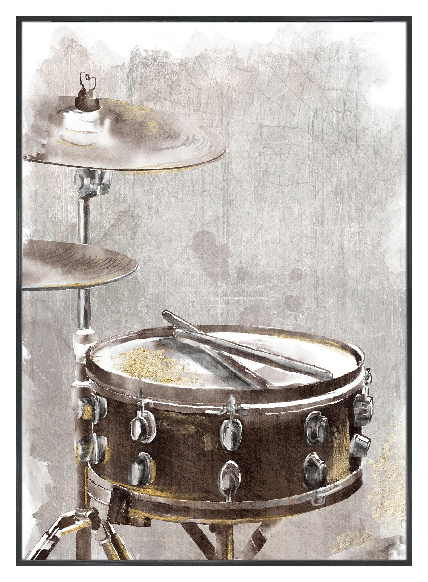 Musical Carnival Framed Canvas