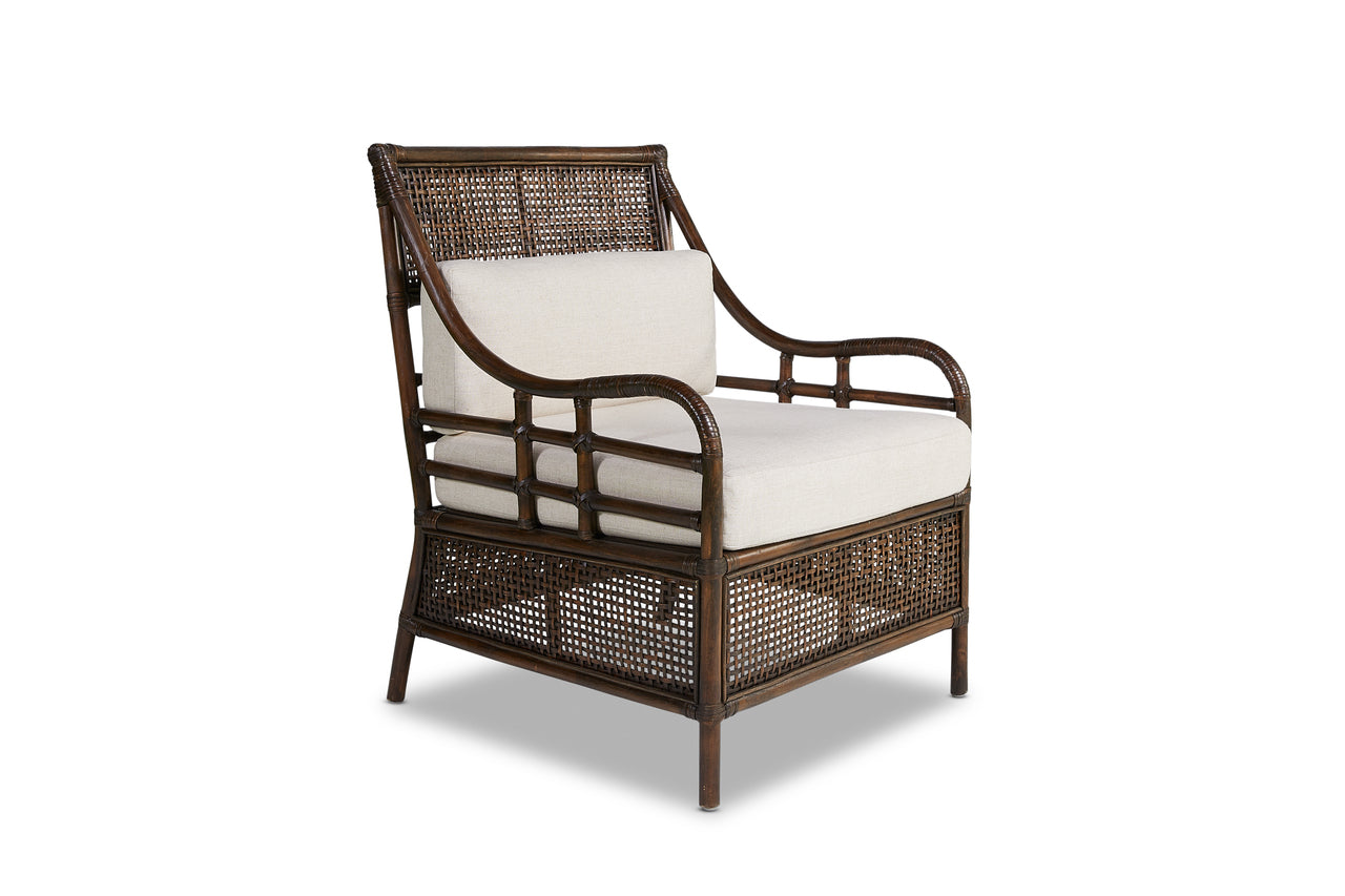 Rattan Raffle Arm Chair with Cushion