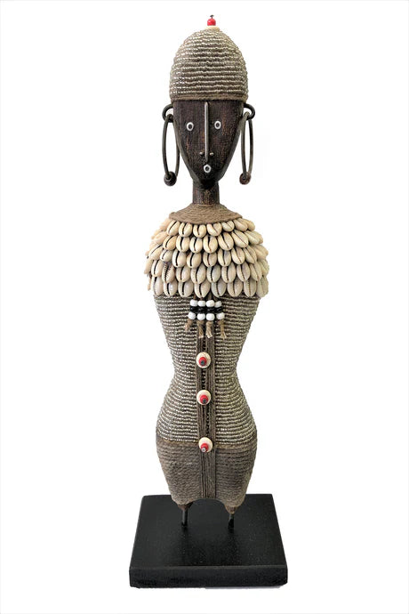 Ndamji Beaded Doll in Silver