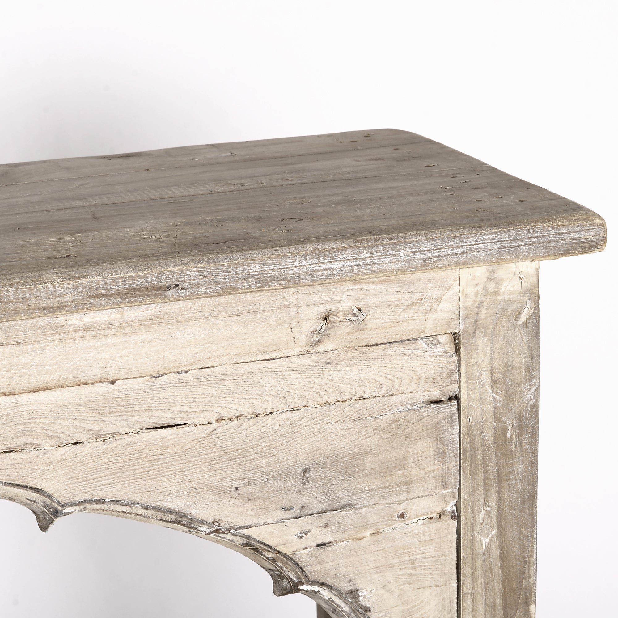 Bleached Reclaimed Timber Arched Console