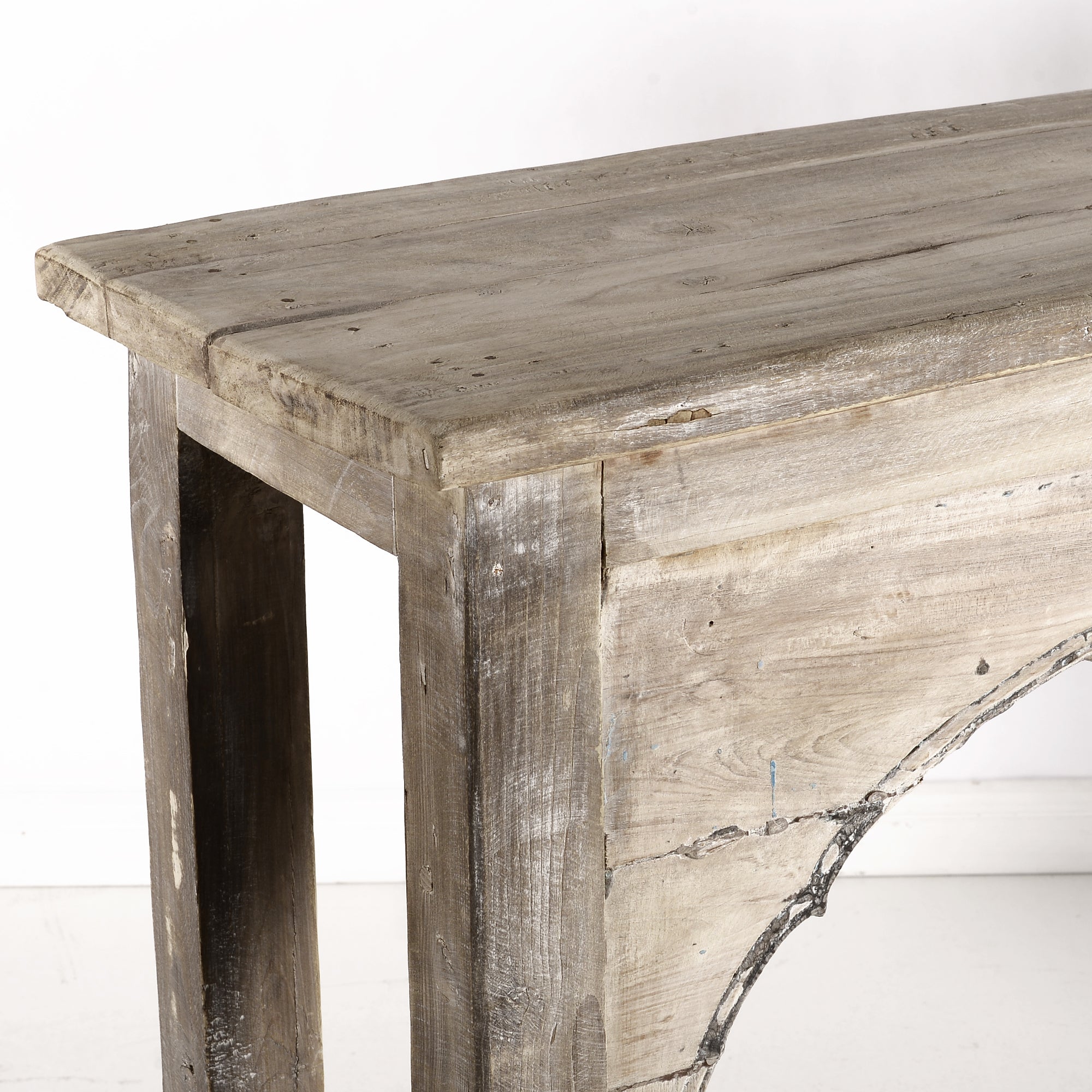 Bleached Reclaimed Timber Arched Console