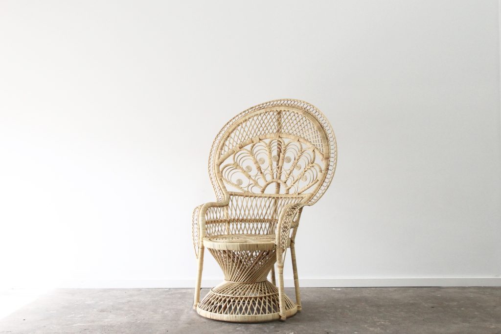 Peacock Chair in Rattan