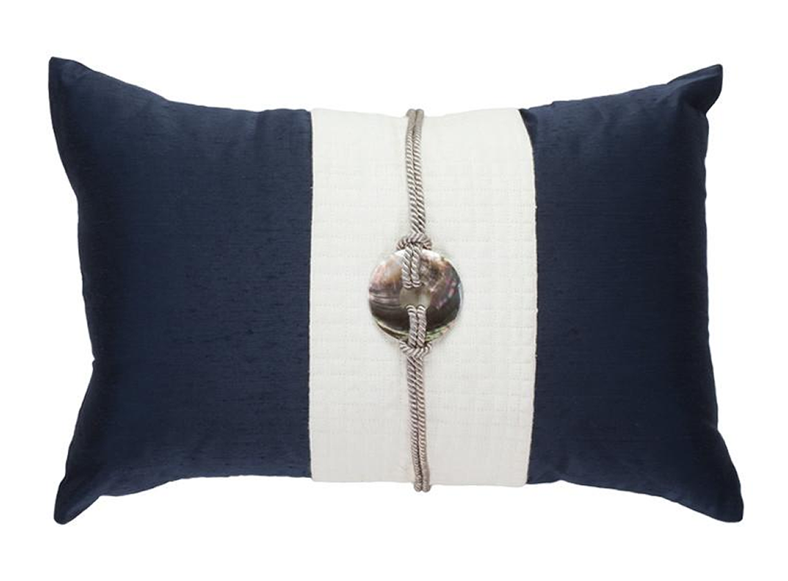 Shell Tassel Cross Patch Lumber Cushion