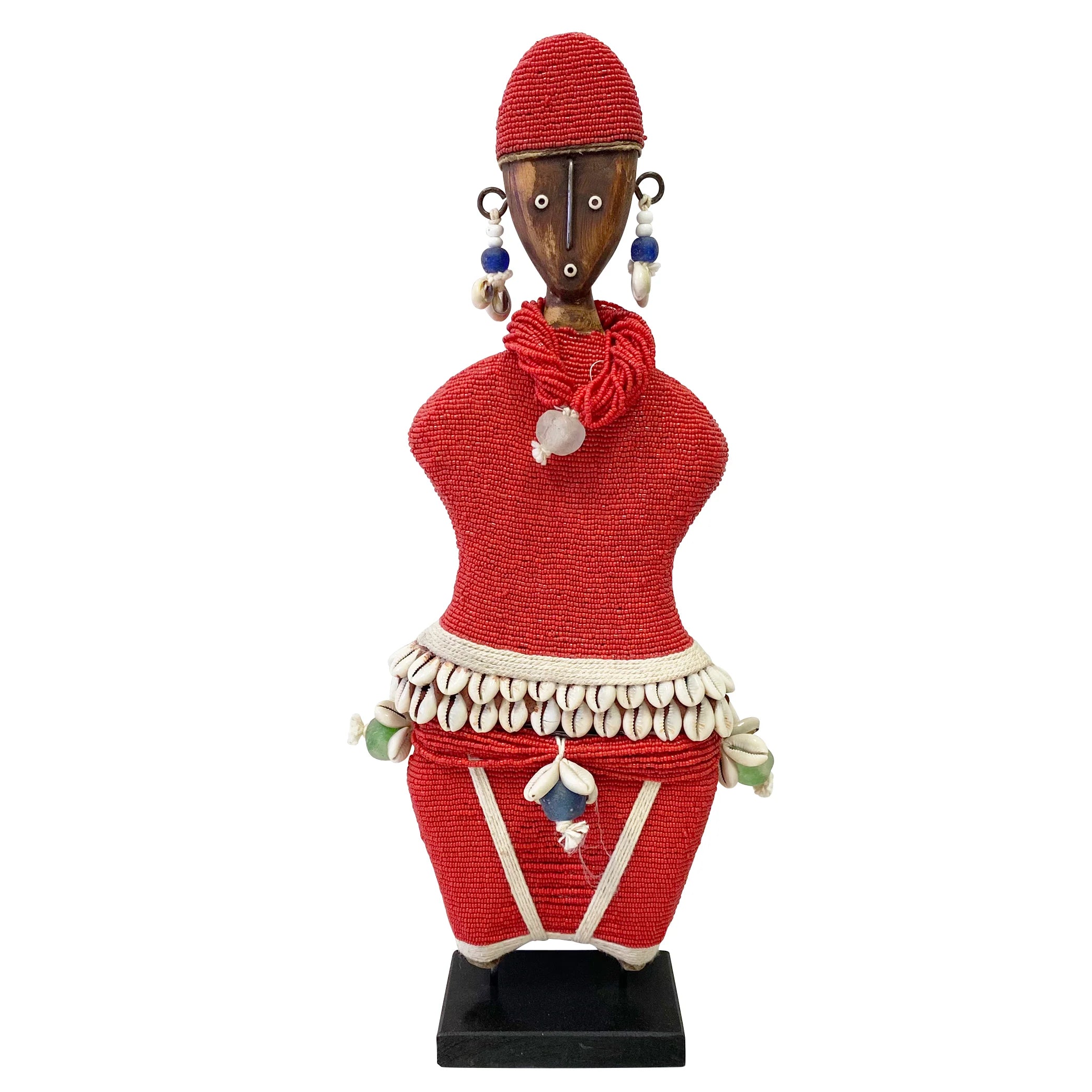 Ndamji Beaded Doll in Red