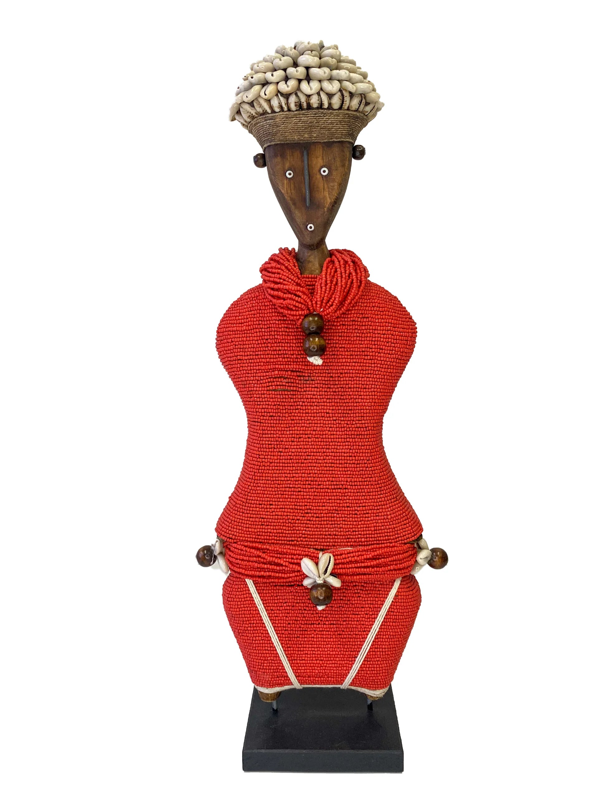 Ndamji Beaded Doll in Red