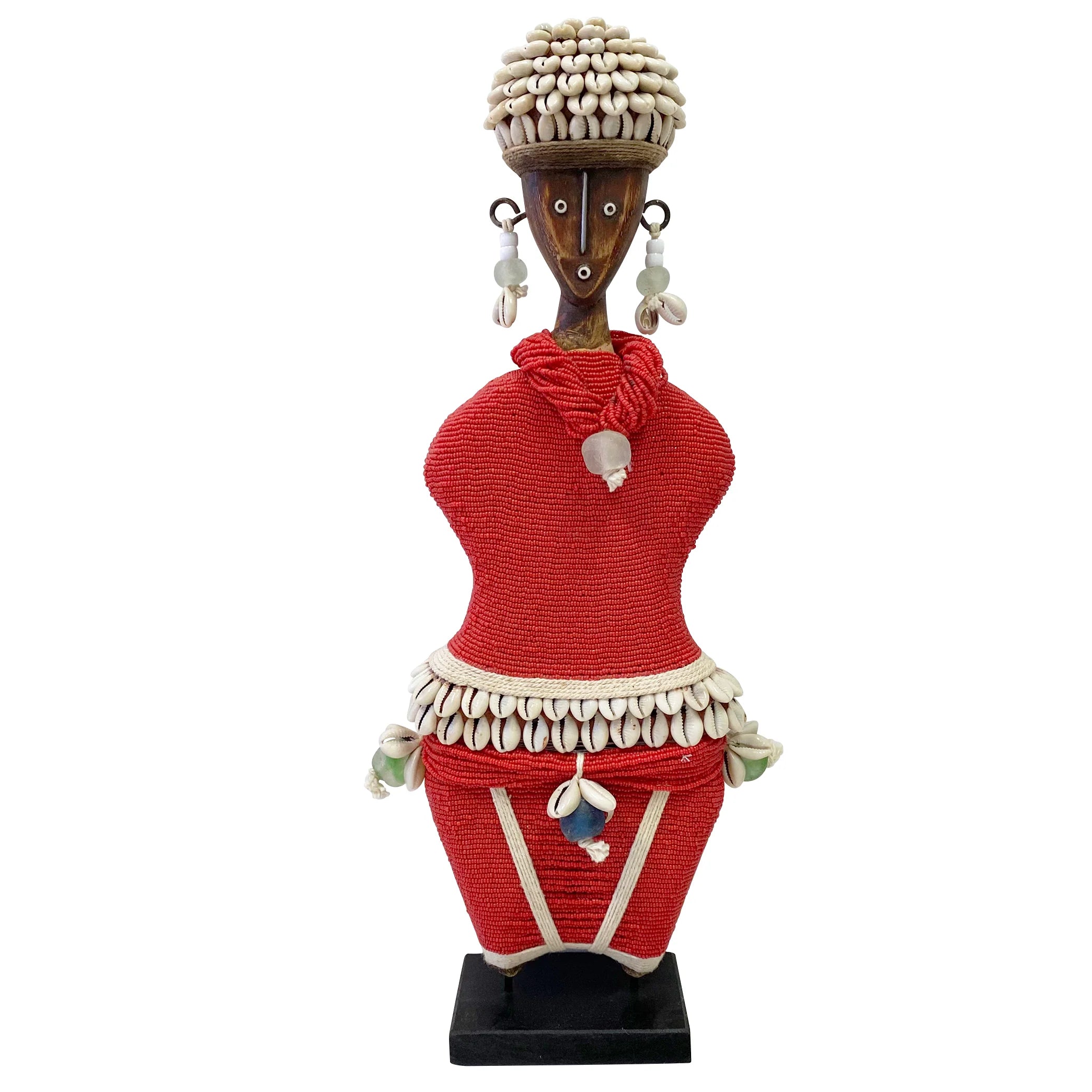 Ndamji Beaded Doll in Red