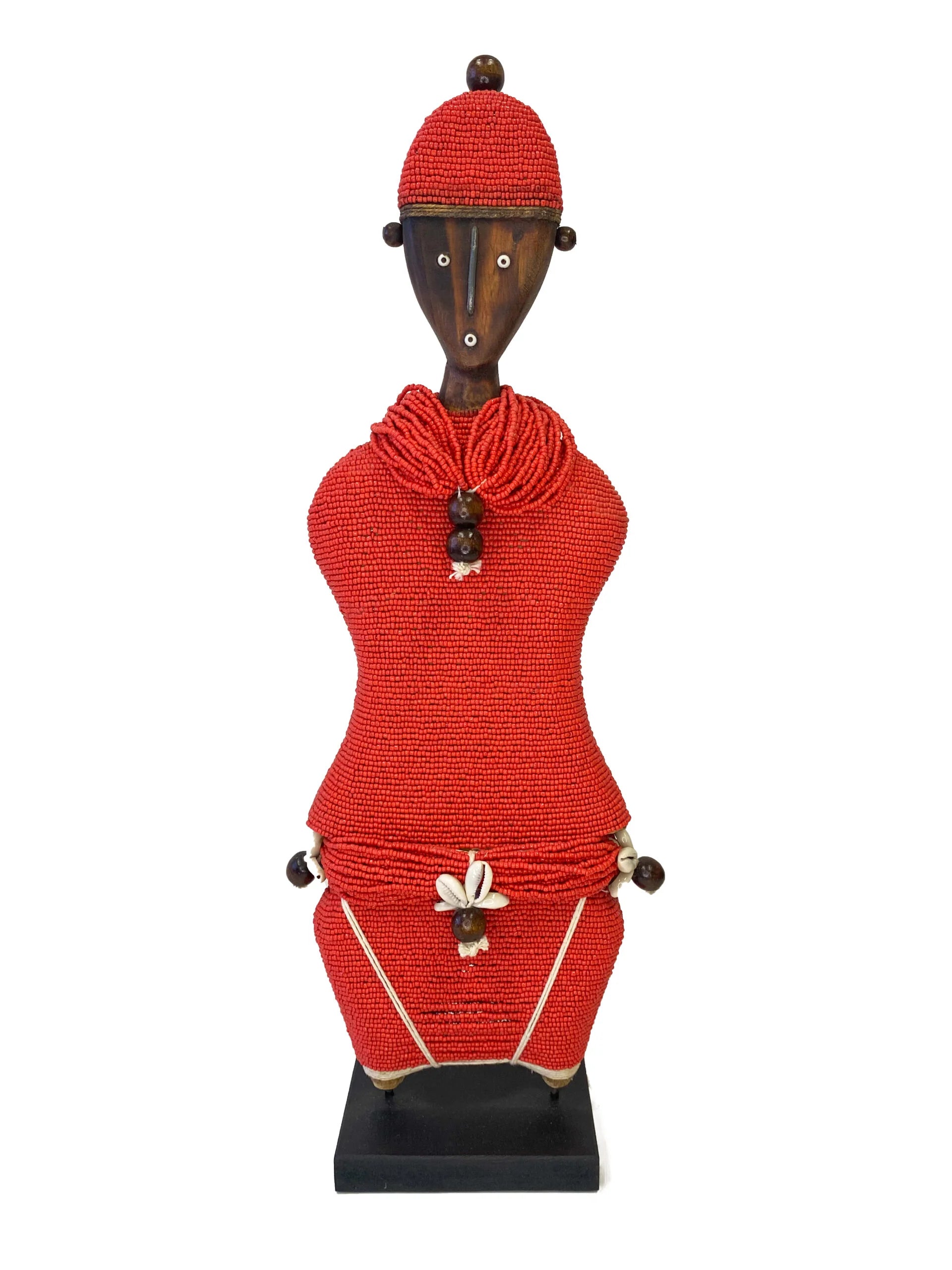 Ndamji Beaded Doll in Red