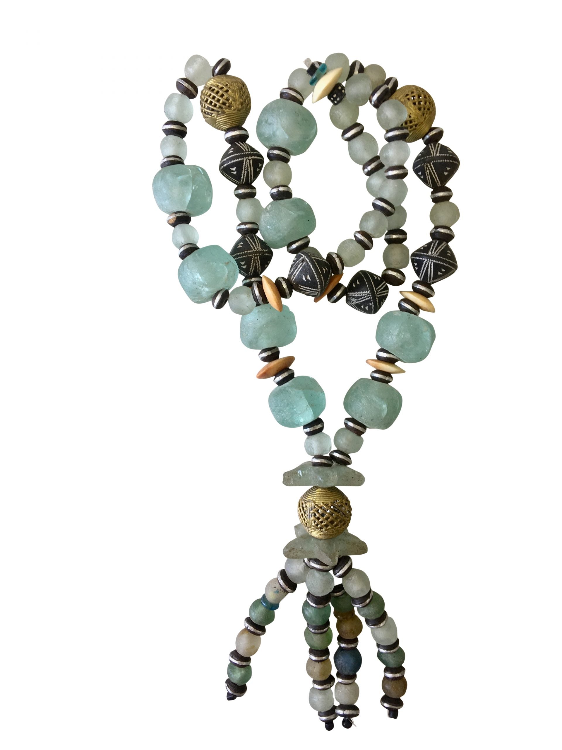 Yorbuba Necklace with Glass Beads