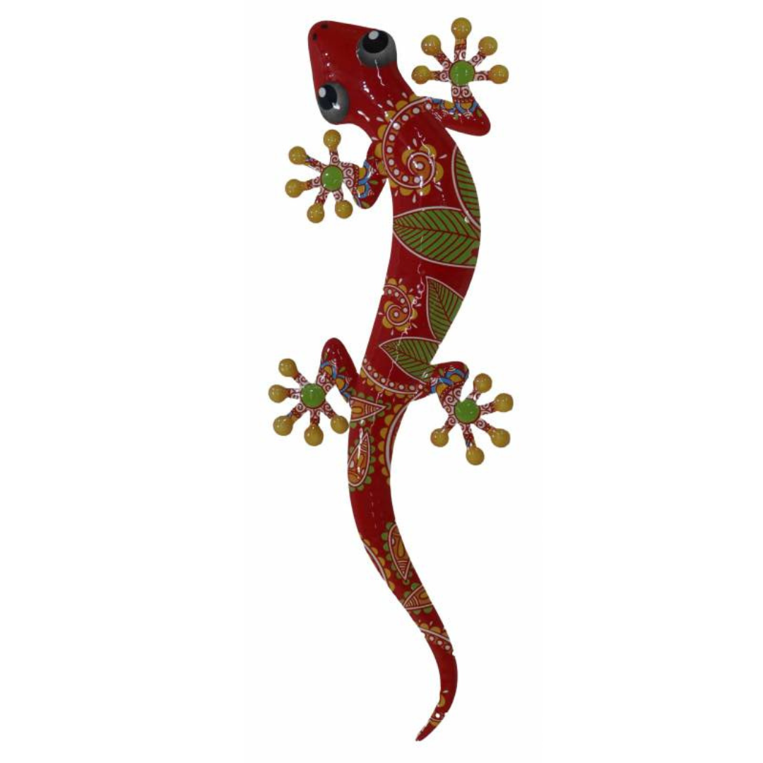 Gecko Metal Wall Art - Set of 2