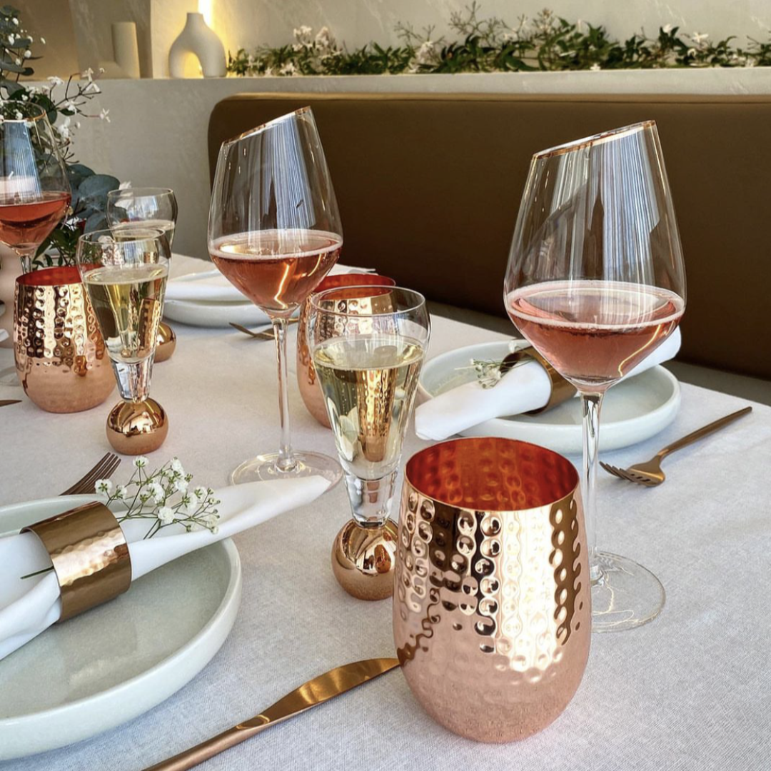 Manhattan Elegance Stemmed Wine Glasses
