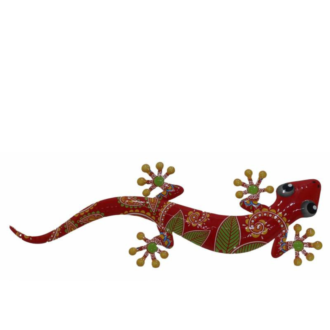 Gecko Metal Wall Art - Set of 2