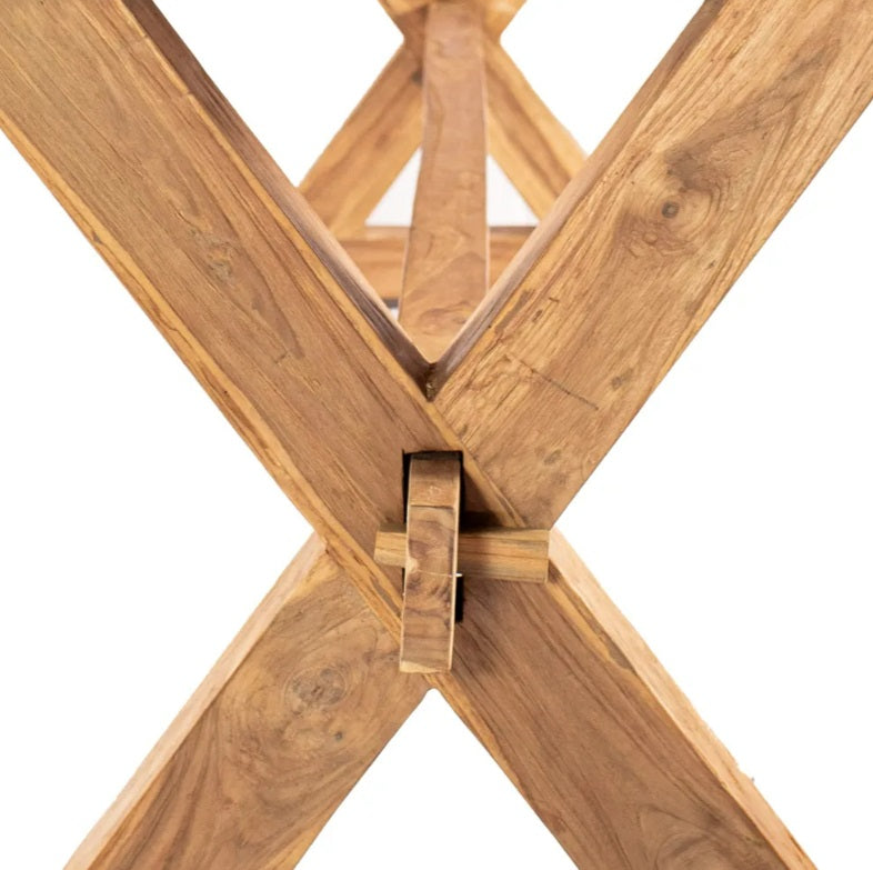 Tauranga Rustic Teak Rectangle Dining Table (300cm)