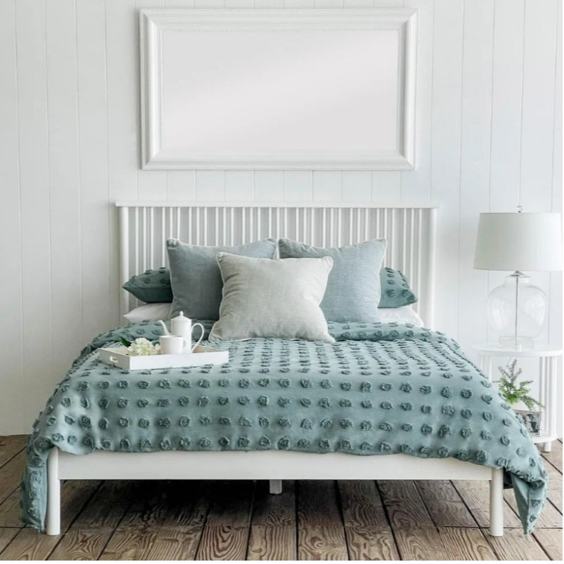 Ibiza Bed in Pillar White