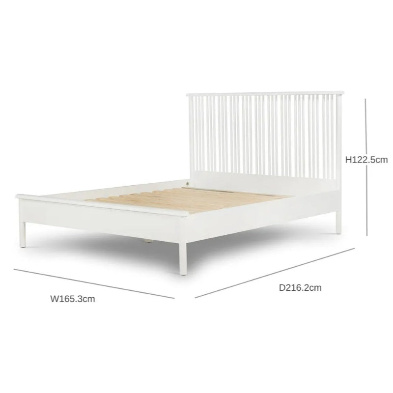 Ibiza Bed in Pillar White
