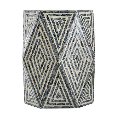 Oblique Shell Stool Side Table