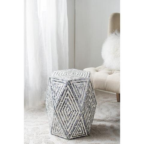 Oblique Shell Stool Side Table