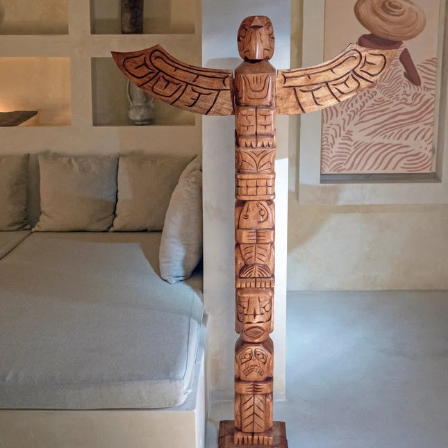 Bird Totem Pole in Natural