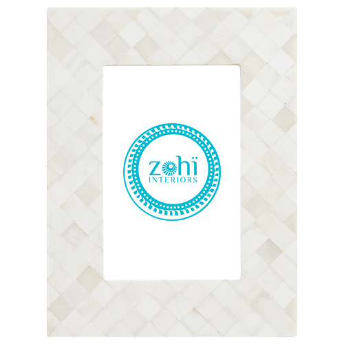 Linen Bone Inlay Photo Frame
