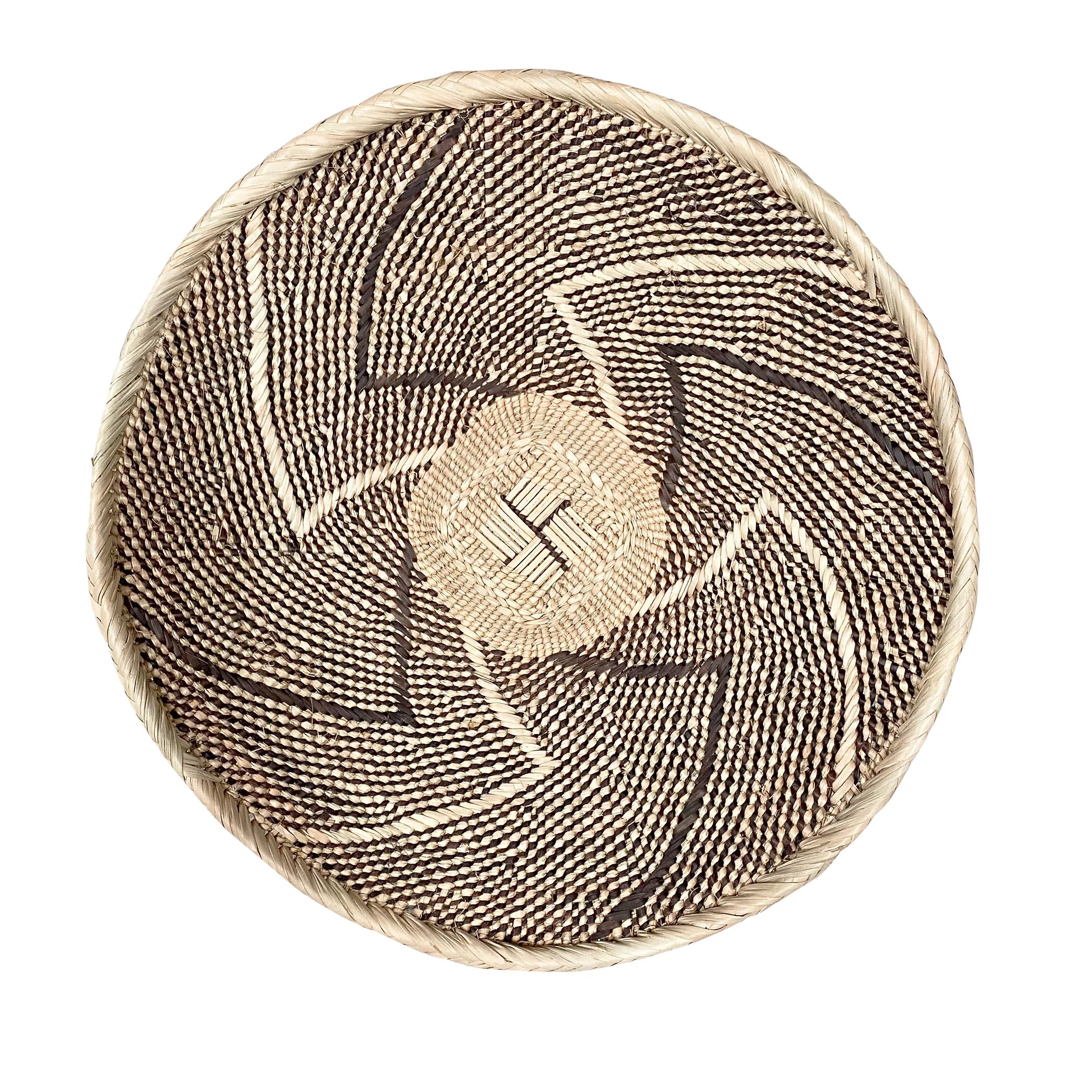 Brass and Bone Inlay Chapati Box with Diamond Design