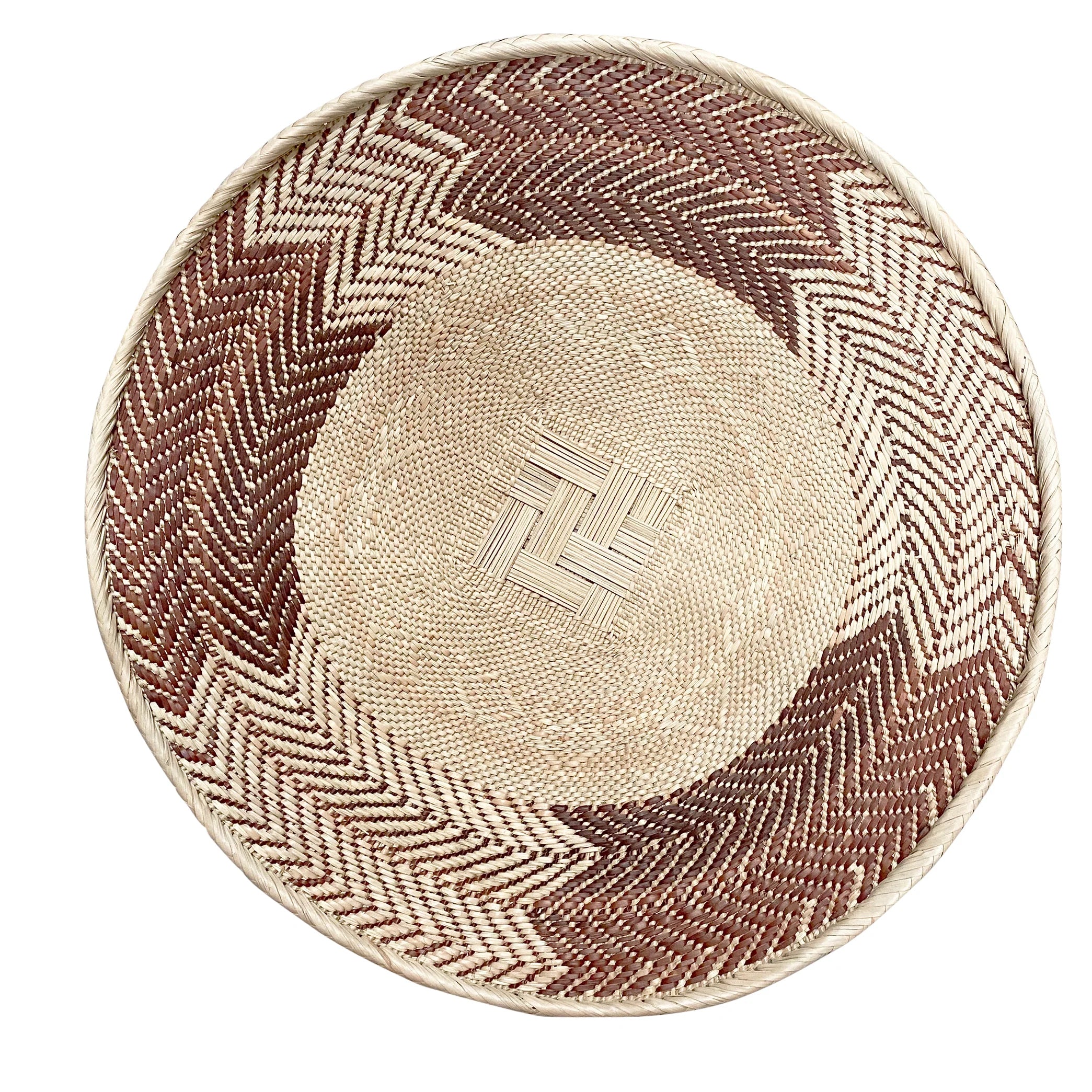 Brass and Bone Inlay Chapati Box with Diamond Design