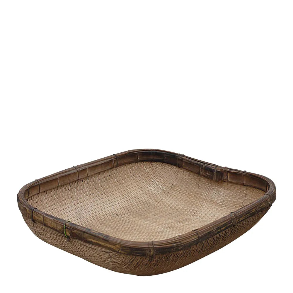 Pae Antique Square Reed Basket