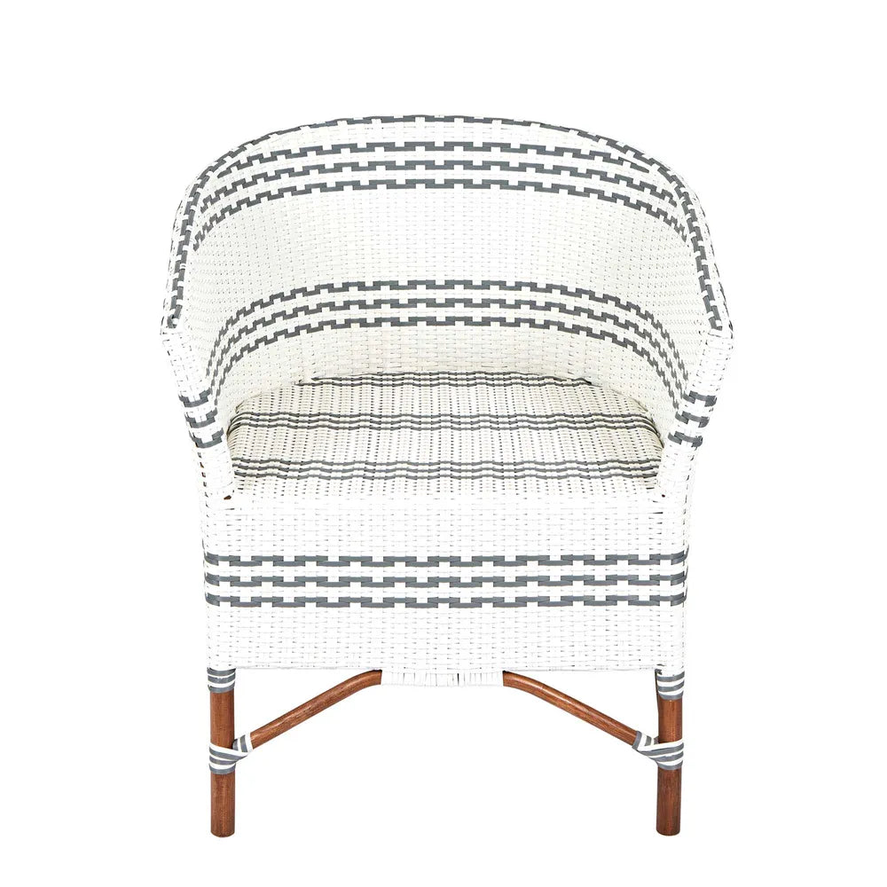 Paloma Rattan Lounge Chair in Grey