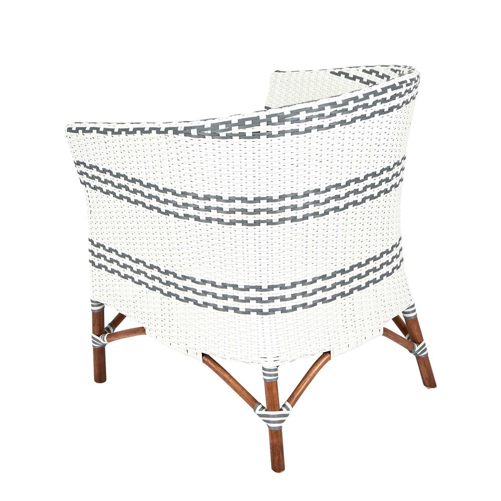 Paloma Rattan Lounge Chair in Grey