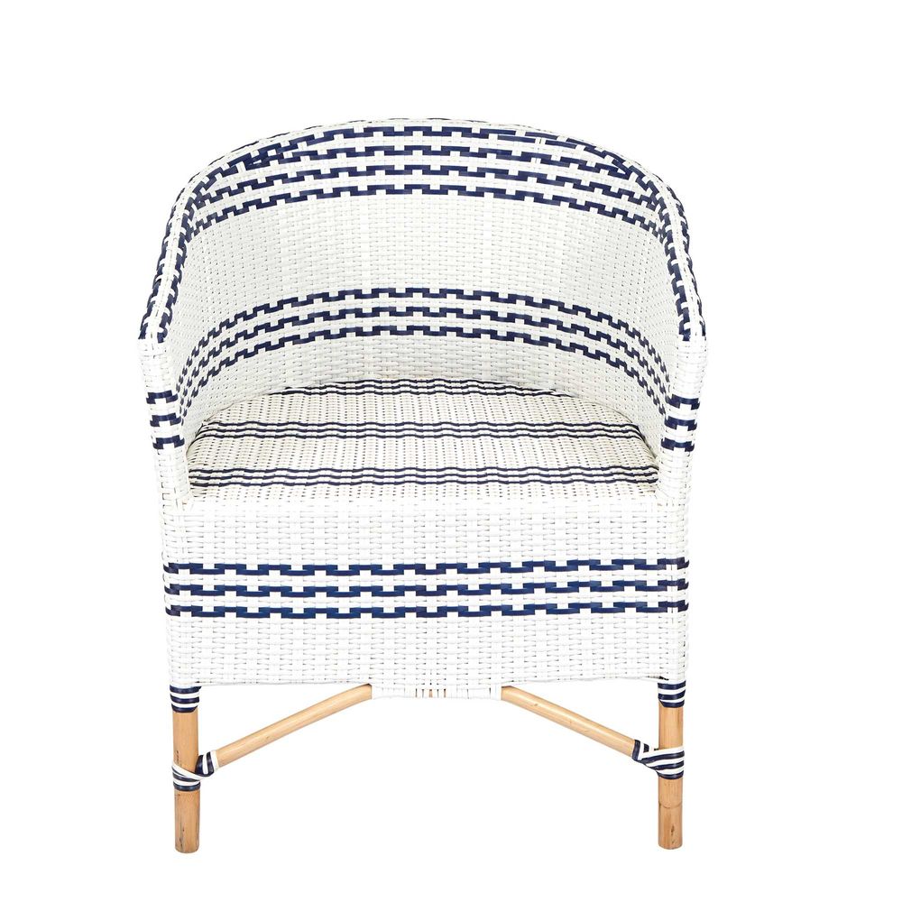 Paloma Rattan Lounge Chair in Grey