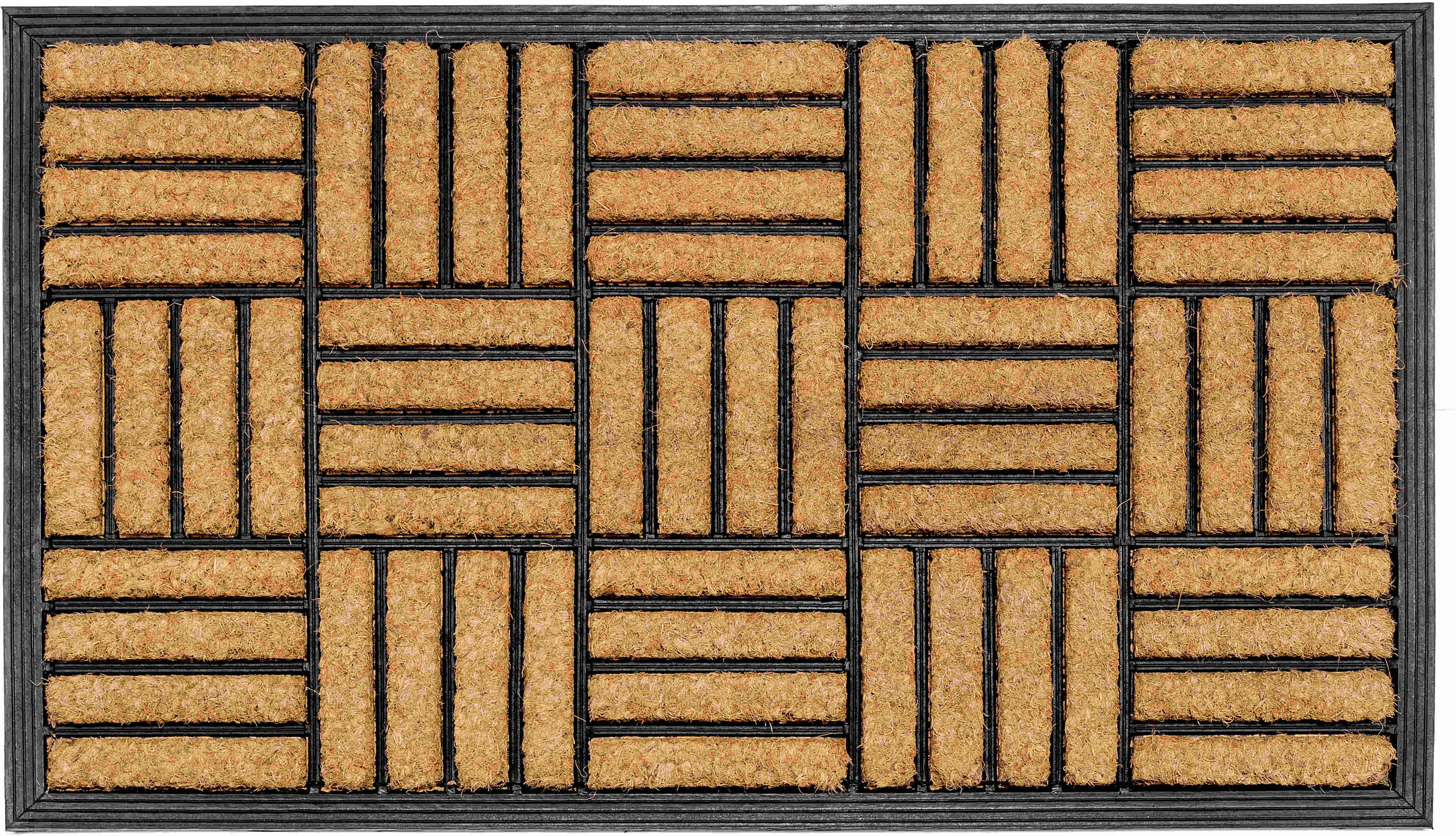 Parquet Tiles Rubber Bordered Door Mat