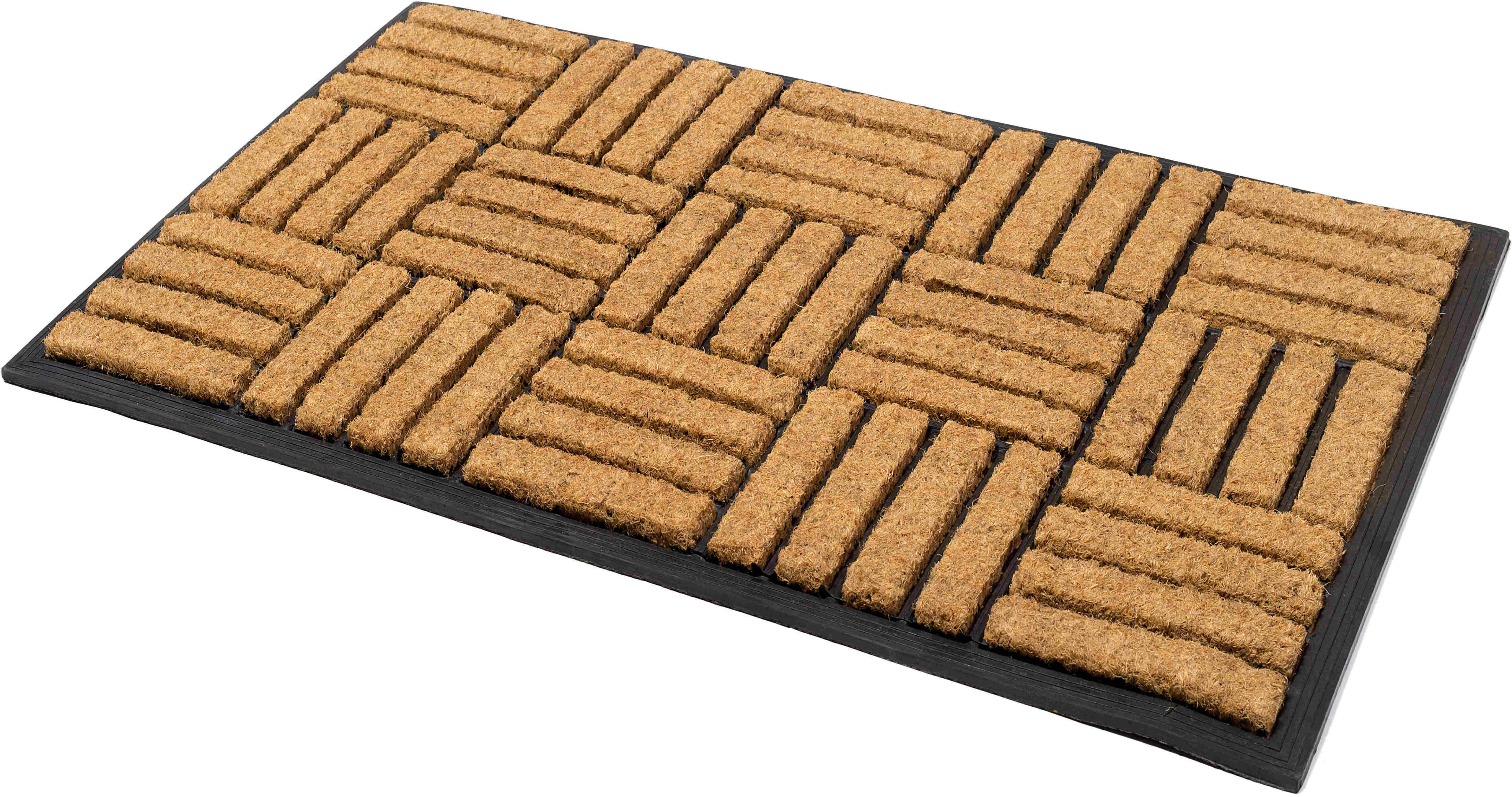 Parquet Tiles Rubber Bordered Door Mat