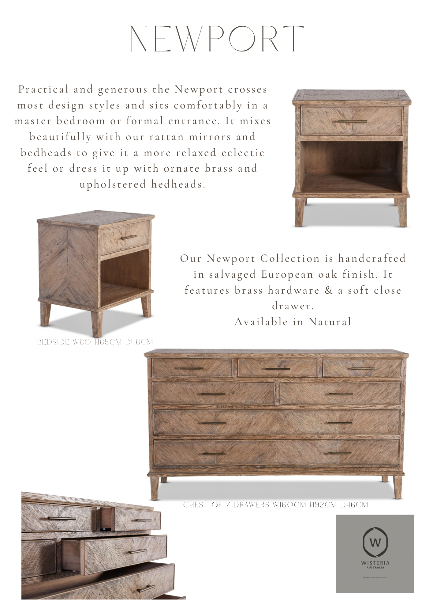 Newport Chest of 7 Drawers