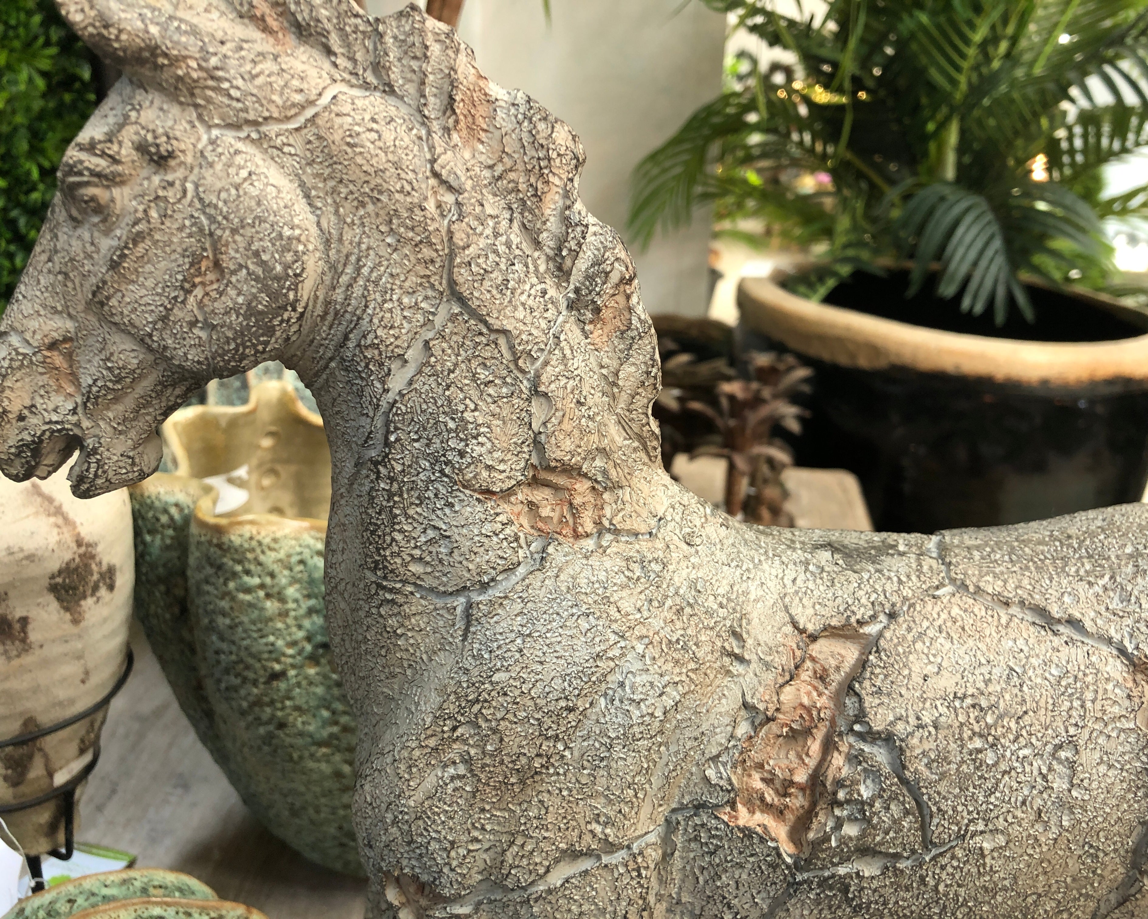 Caballo Horse Statue on Stand
