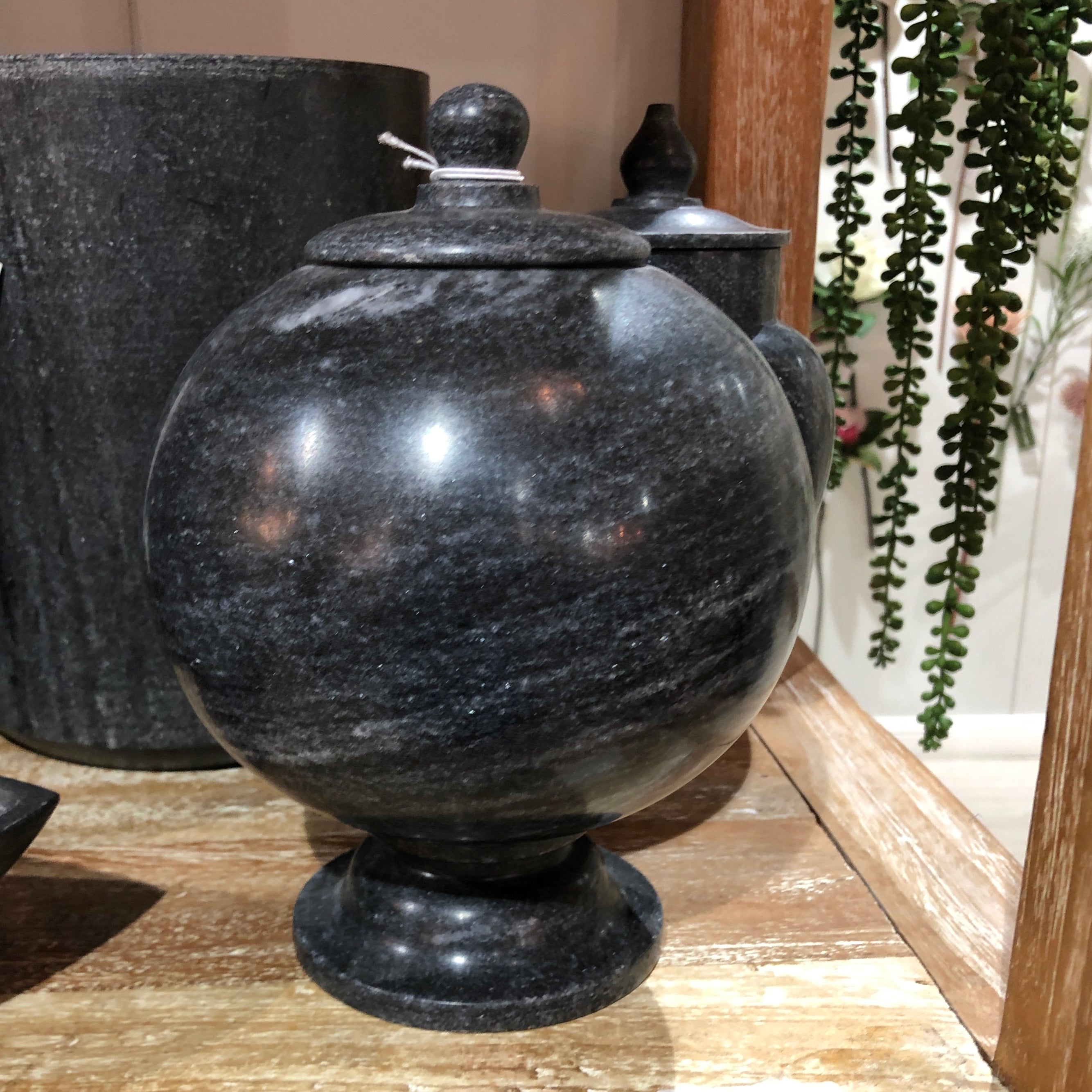 Marble Globe Jar