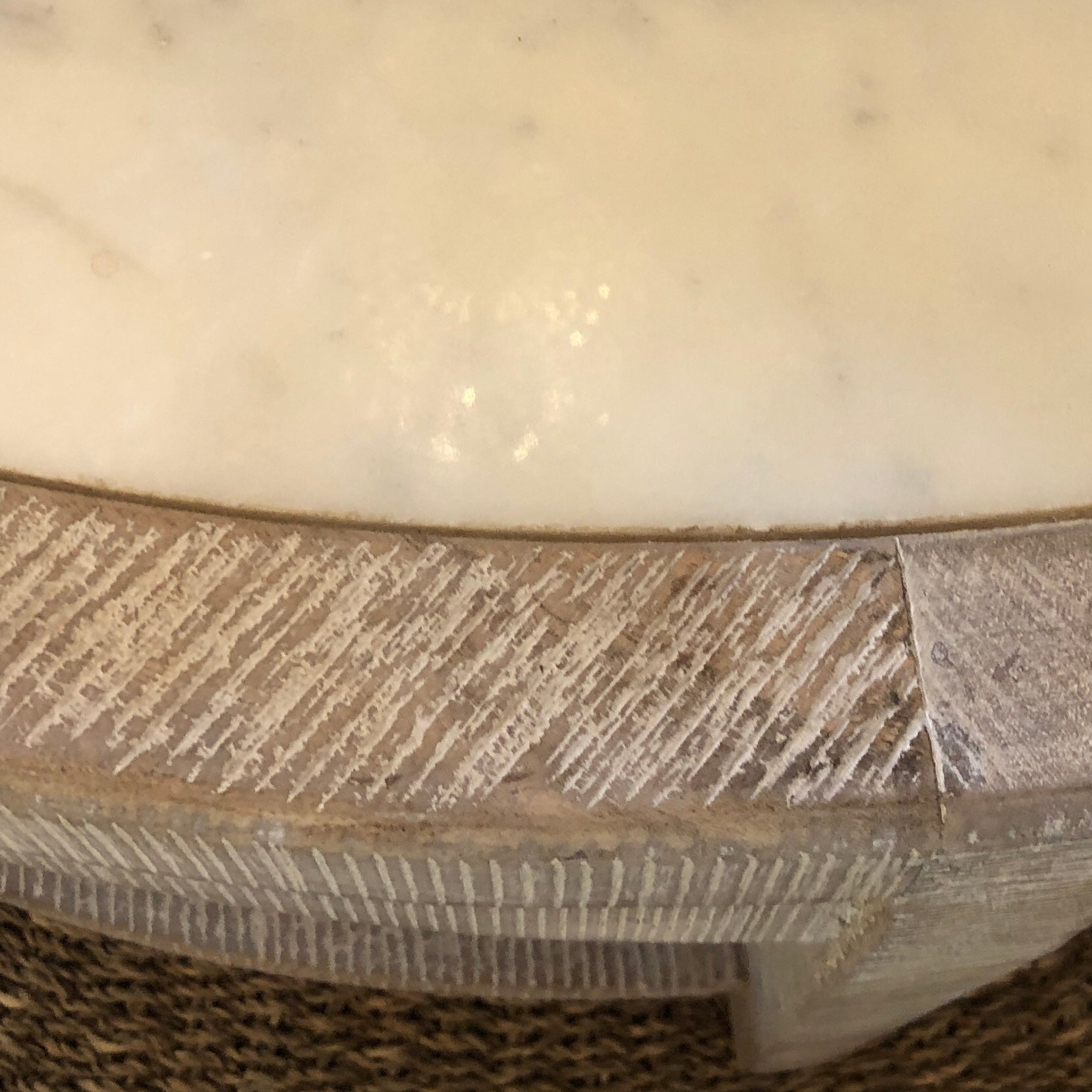 Corfu Marble Oval Console
