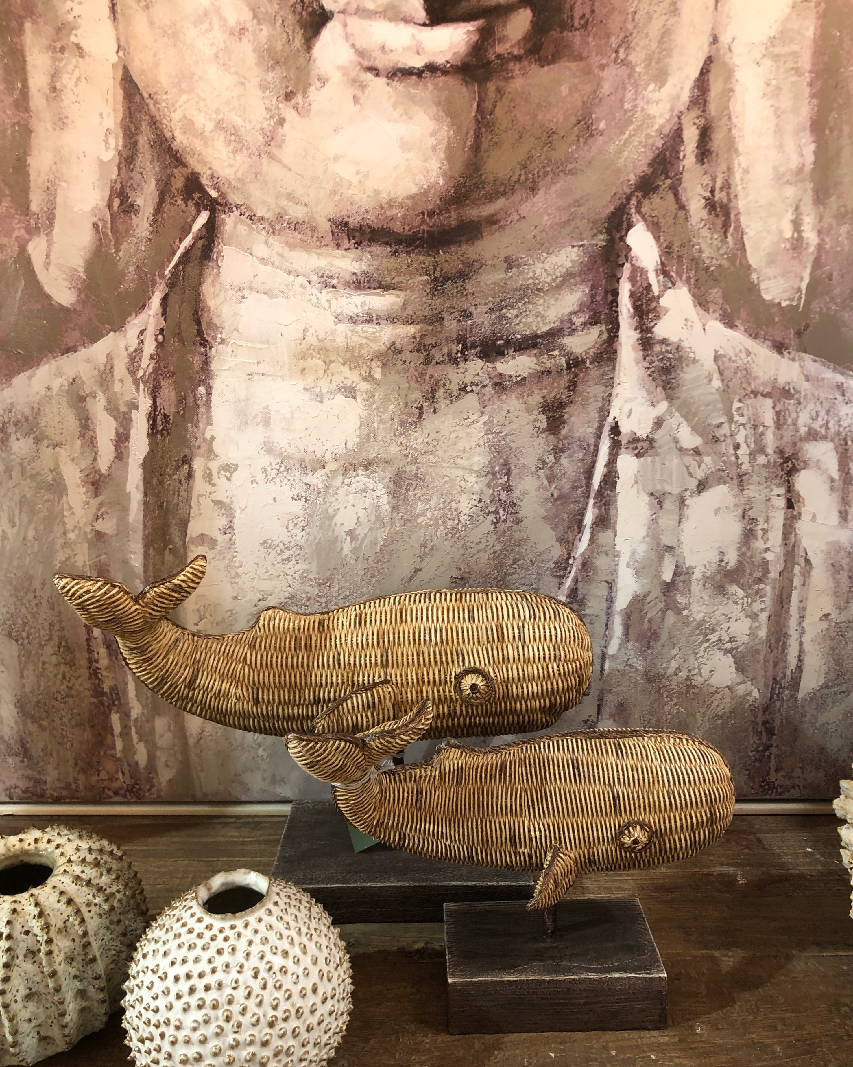 Large Atlantis Whale on Stand