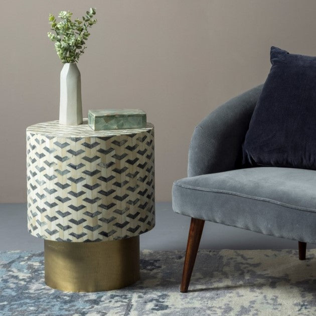 Marble Base Side Table Set of 2