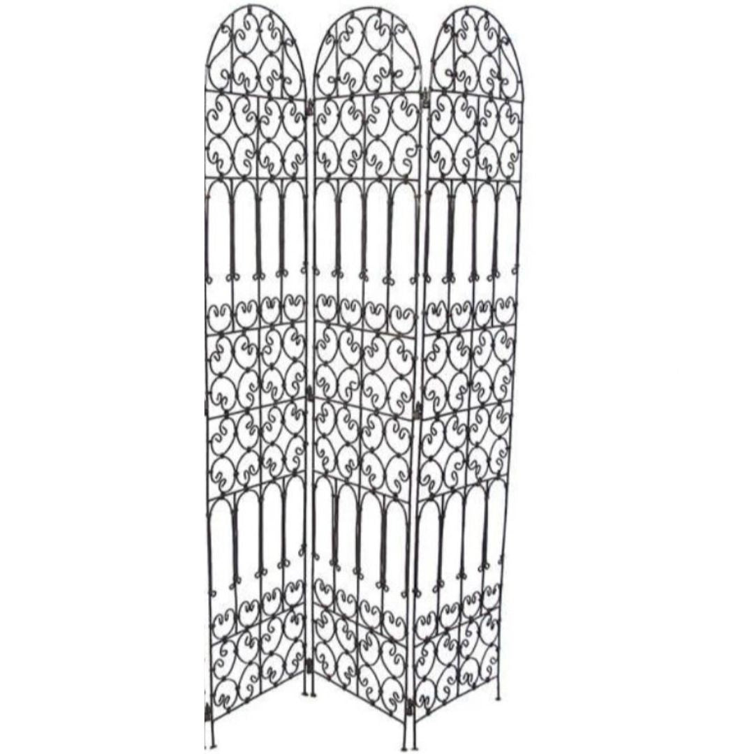 Tunisian Ironwork 3 Panel Screen