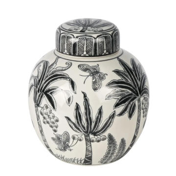 Plantation Ginger Jar in Black
