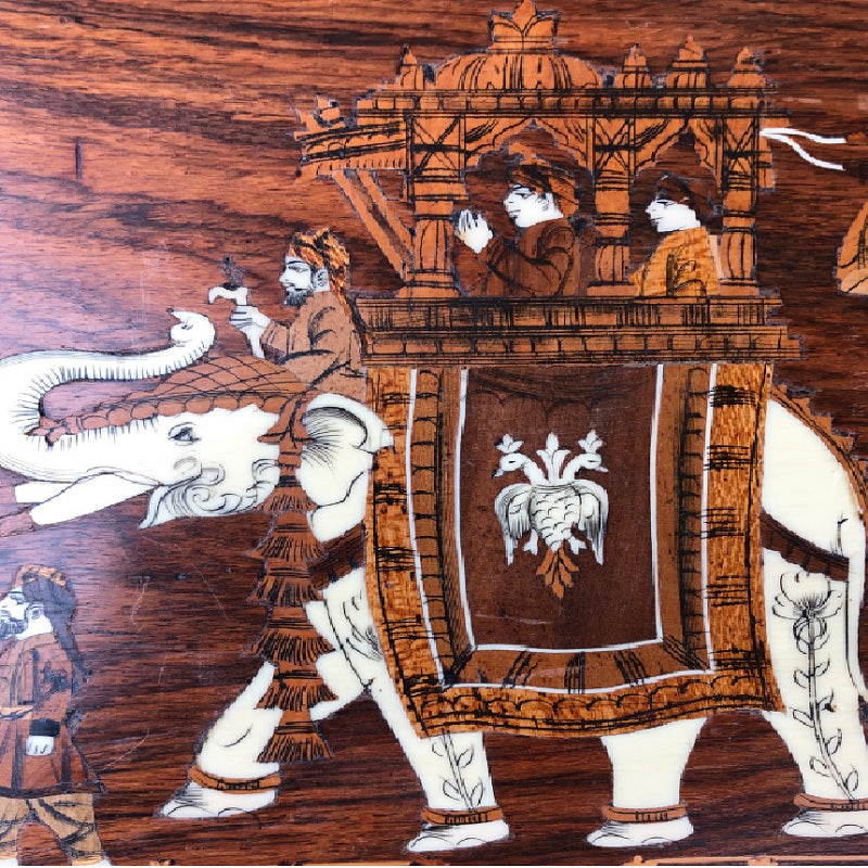 Raj Timber & Bone Inlay Panel